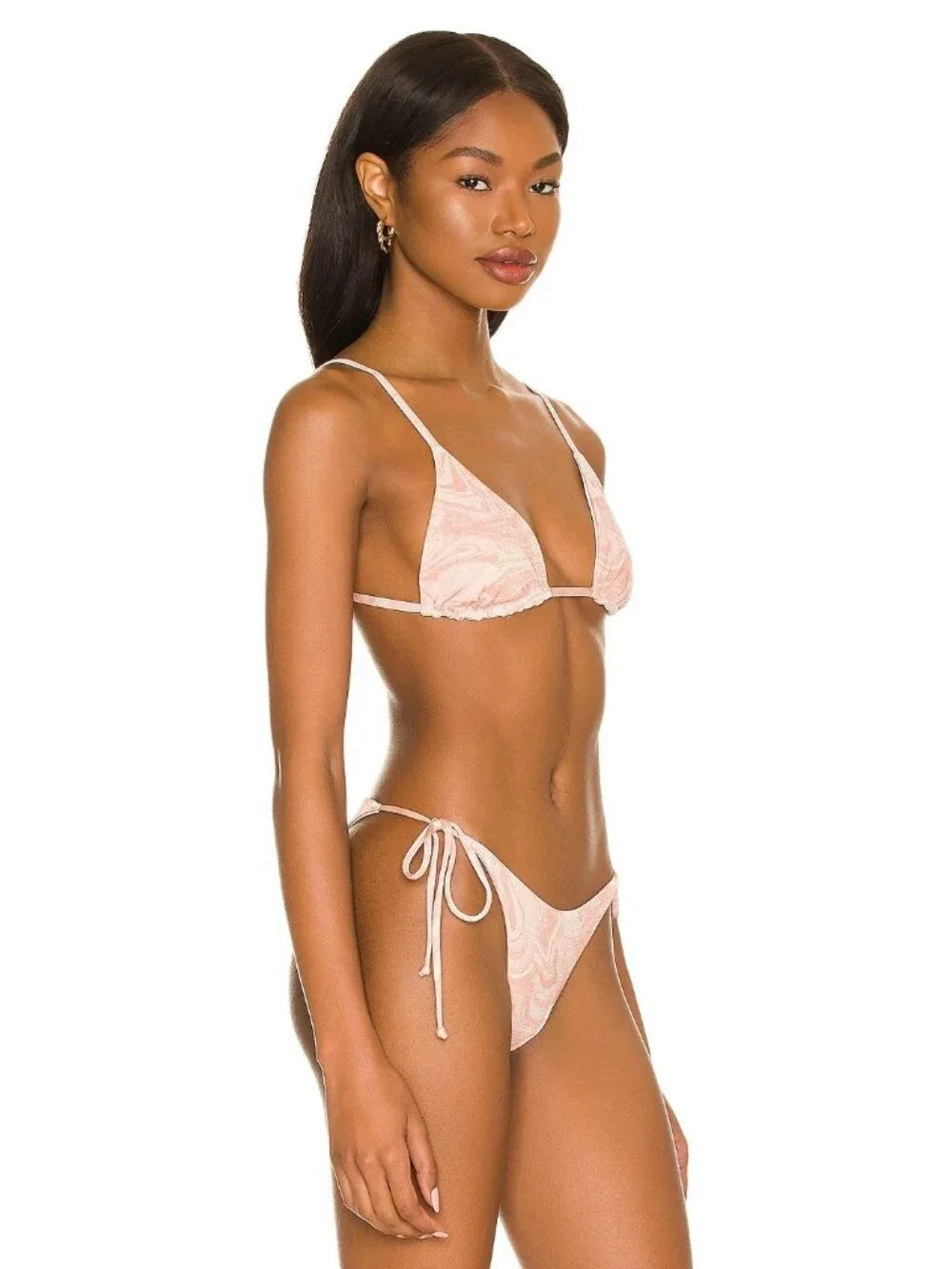 L*Space Brittany Bikini Top in All Swirled Up New Womens Swimsuit
